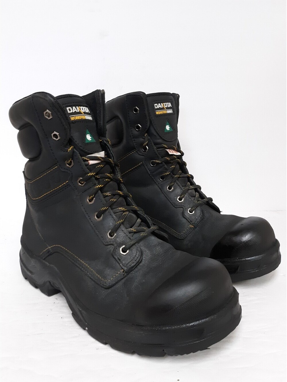 Dakota Men's 8'' 877 Steel Toe Steel Plate Insulated Work Boots Black Size 11M